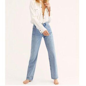 ROLLA'S Classic Straight 90s Blue Jean High Rise Regular Fit Size 26